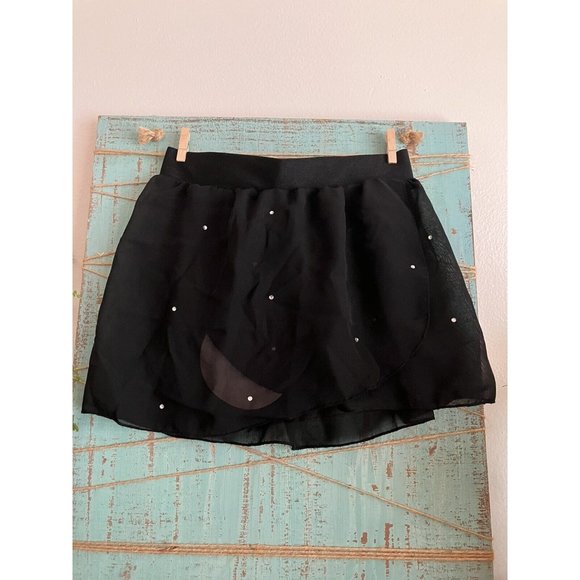 Flo Dancewear Dance Tutu Black with Rhinestones Kids Size XS New With Tags - Picture 1 of 6